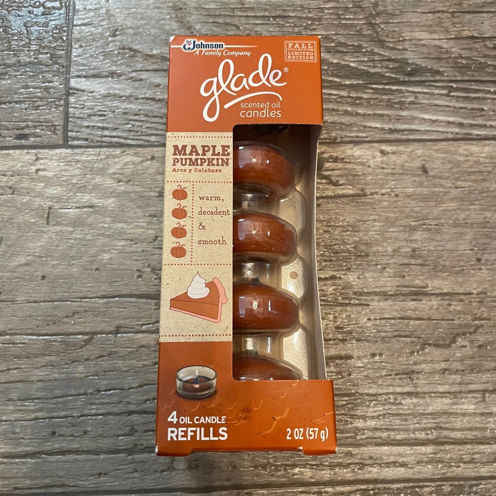 Glade Scented Oil Candle Refills Bundle Nutcracker Maple Pumpkin Apple Cinnamon - Picture 6 of 9